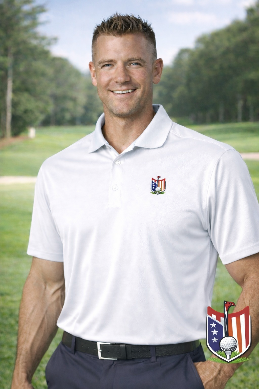 Fairway to Freedom Golf Polo (Embroidered)