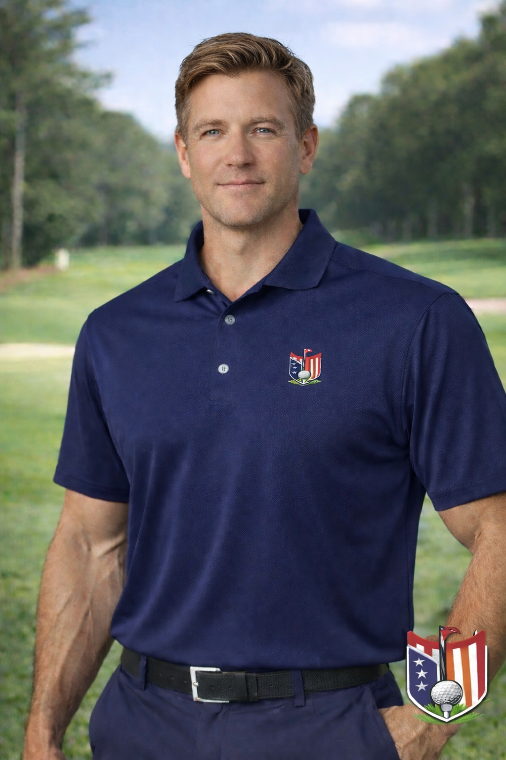 Fairway to Freedom Golf Polo (Embroidered)